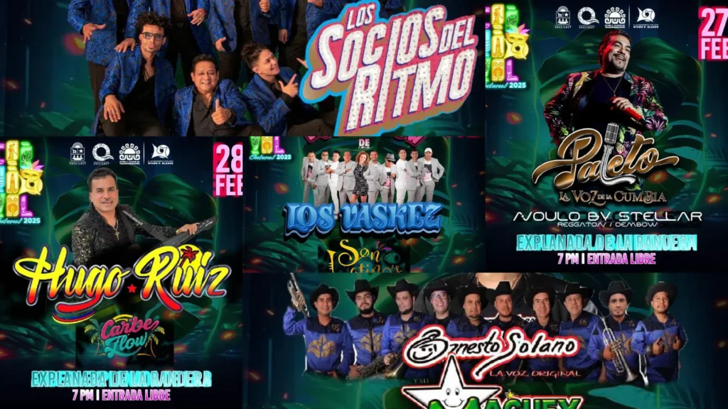ARTISTAS INVITADOS AL CARNAVAL CHETUMAL 2025