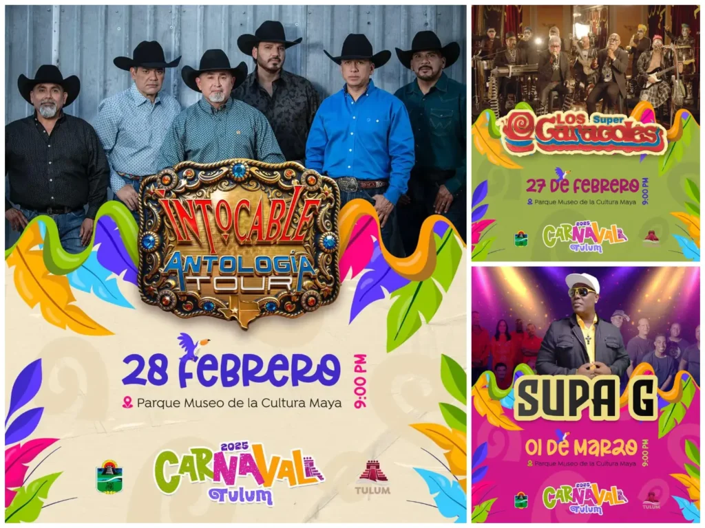 Cartelera de Artistas y Conciertos del Carnaval Tulum 2025